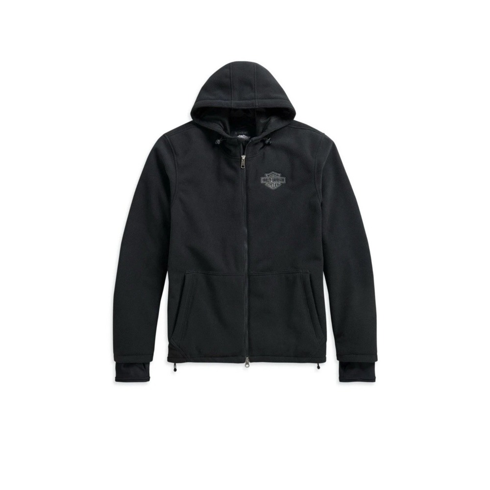 Harley-Davidson Roadway II Waterproof Fleece Hooded Jacket Black 3XL 98116-21VM